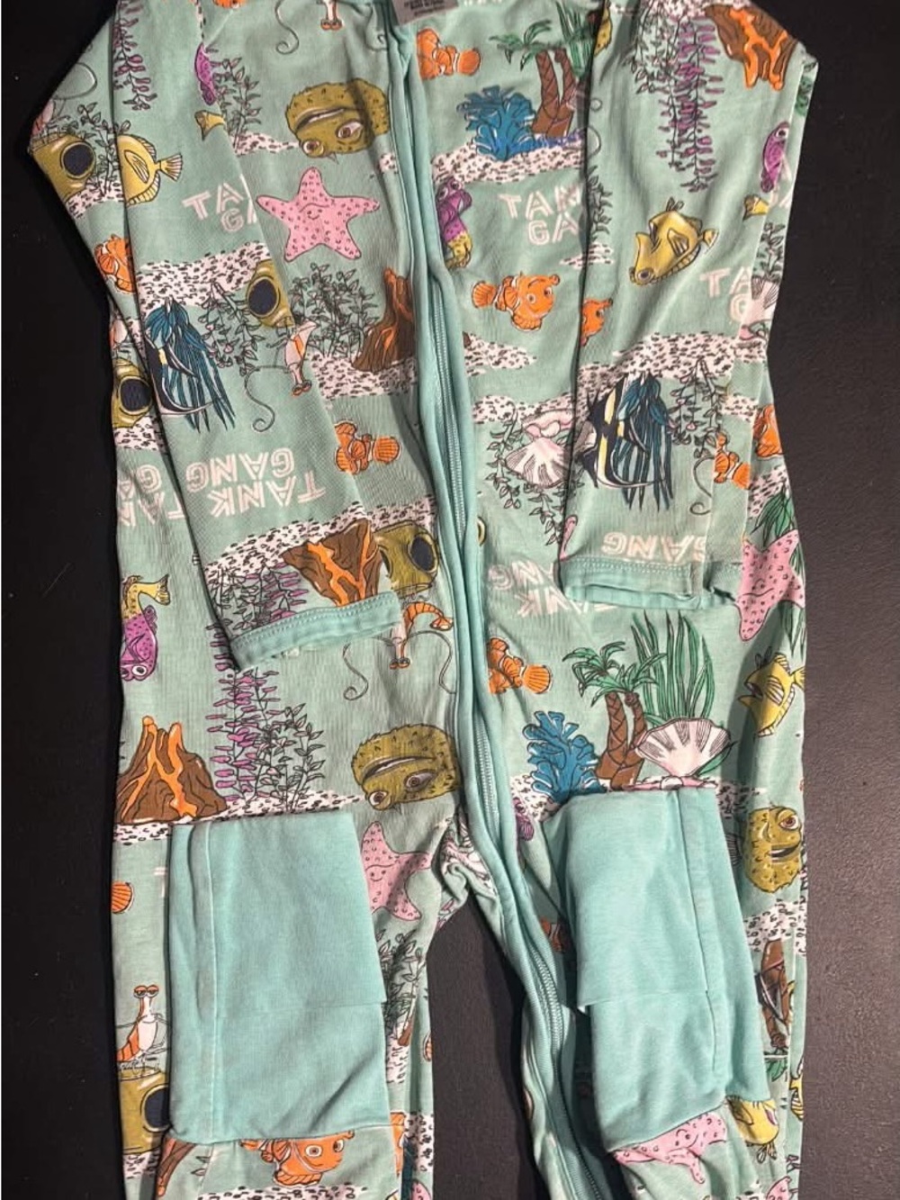 Kids Seafoam Ocean Friends One-Piece Footie - Disney Bonds Wondersuit